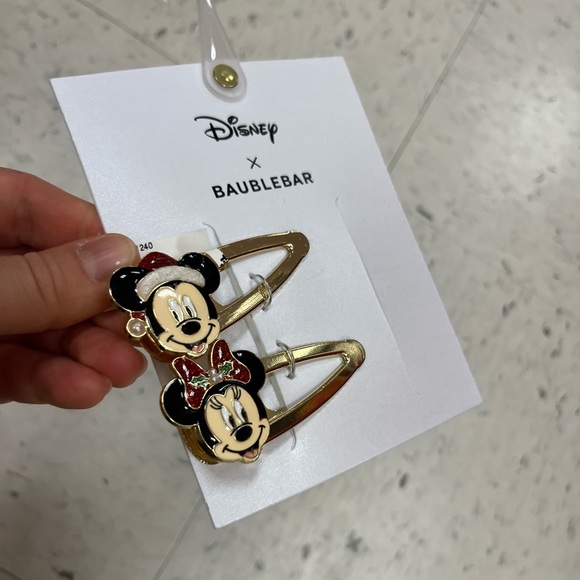 NWT ?❤️ Baublebar x Disney Mickey and Minnie Mouse hair barrettes main image 8